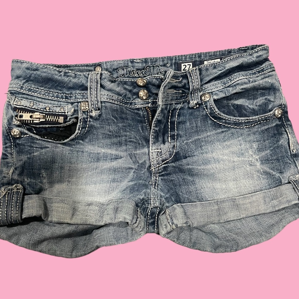 Y2k Miss Me Jean Shorts